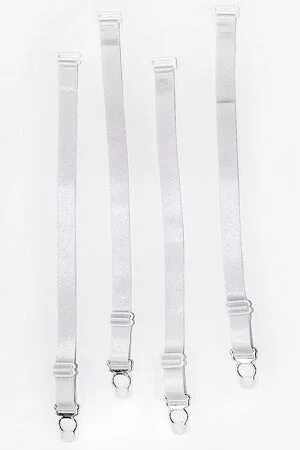 Today Only White Essential Garter Straps