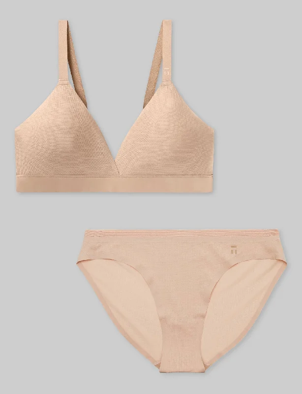 Weekend Special Women's Air Triangle Bralette & Bikini Set