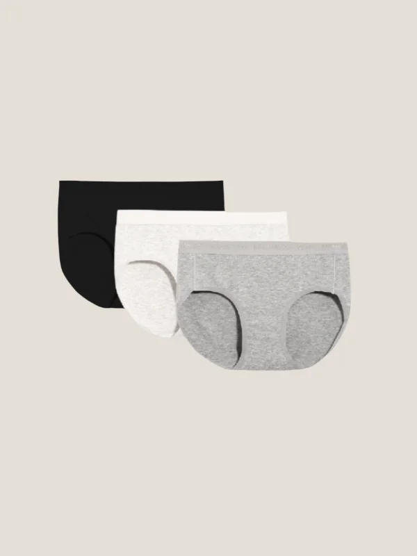 Make Your Weekend Count with Savings 3pcs Cotton Rib Mid-Rise Briefs