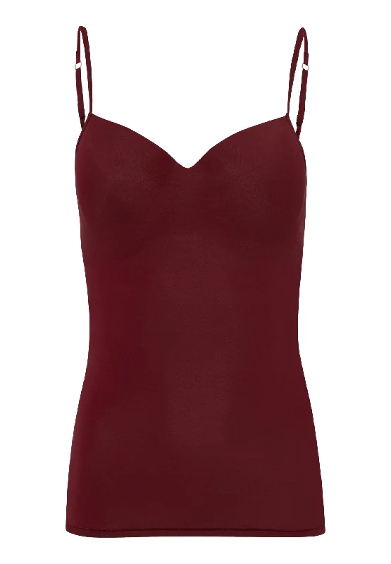 Crazy Deals Allure Padded Bra Camisole | Dark Burgundy 71462-2990