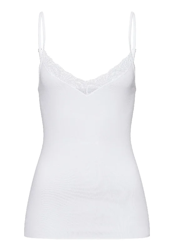 Lowest Price Cotton Delight Lace-Trim Cotton Camisole | White 71836-101