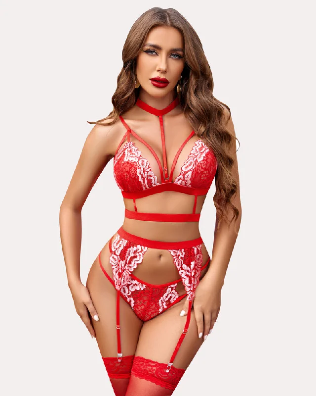 Can't Be Beat Color Lace Bra and Panty Set