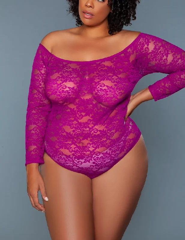 Limited Time Be Wicked 2248P Marina Dark Magenta Bodysuit
