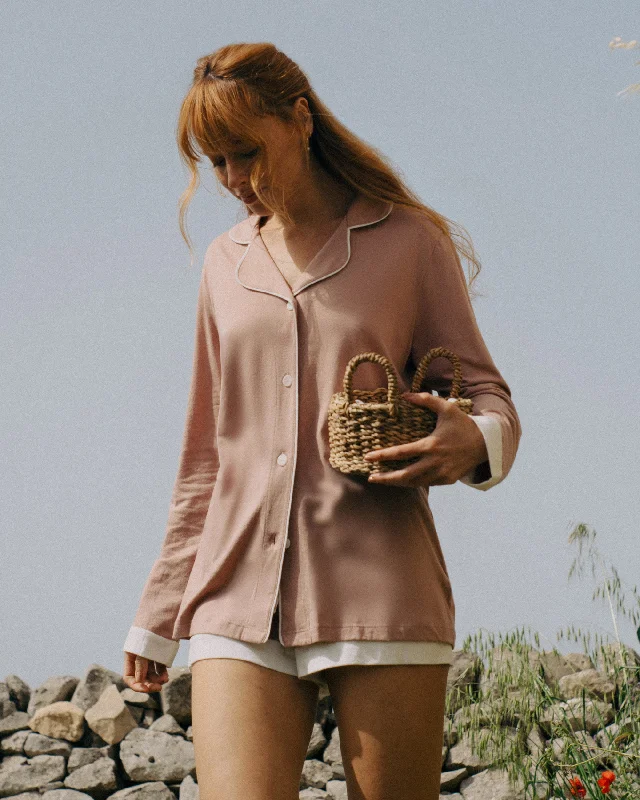 Buy Now Long Sleeve Top & Boxer Pajama Set