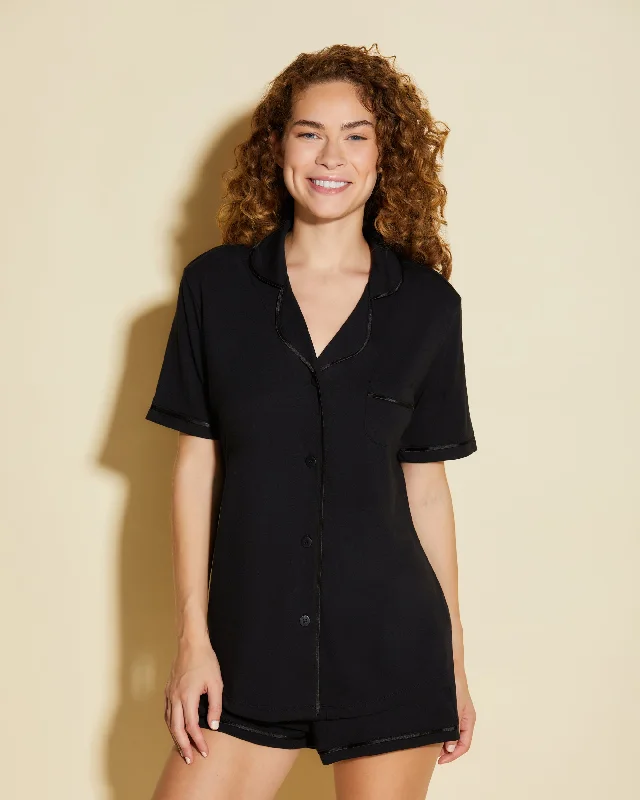 Daily Specials Short Sleeve Top & Boxer Pajama Set