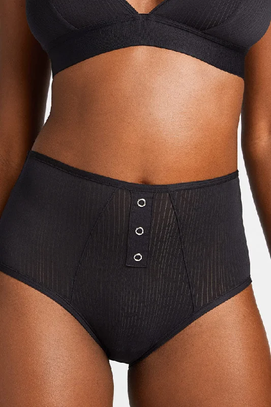 Midnight Sale Whipped High Rise in Black