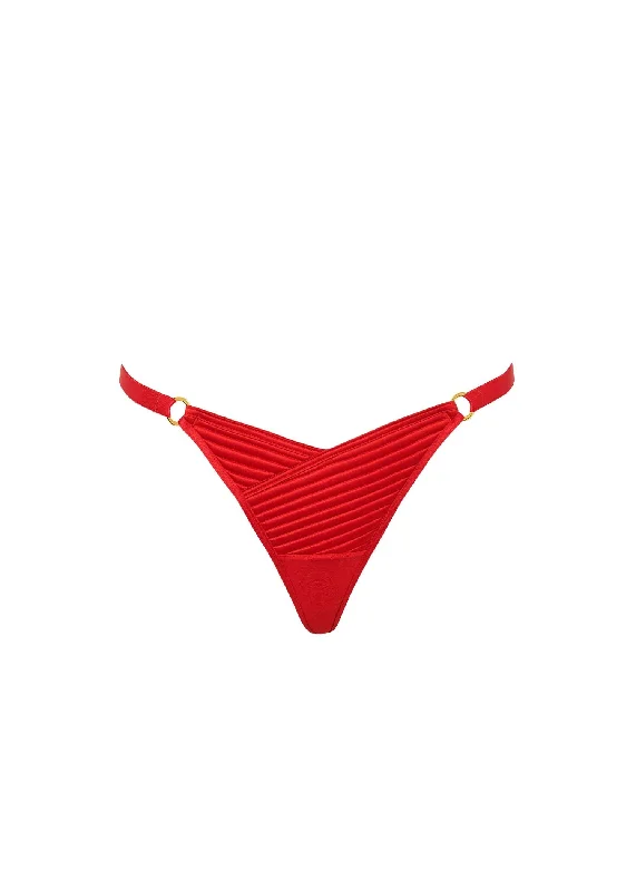 Act Fast Allegra Ouvert Panty (Red)