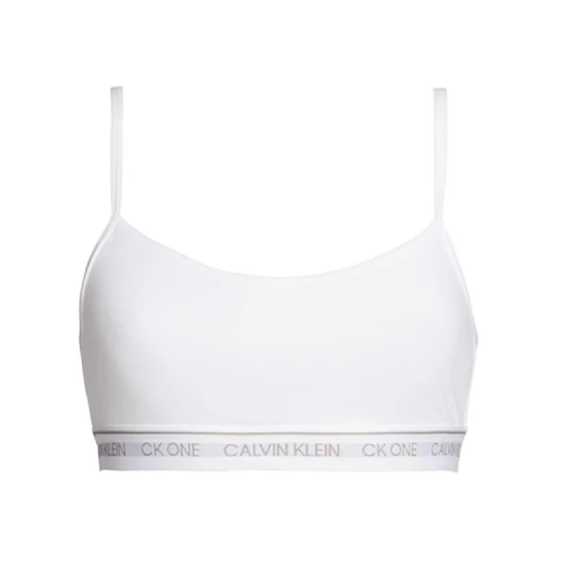 Best Seller Calvin Klein Unlined CK ONE White Bralette