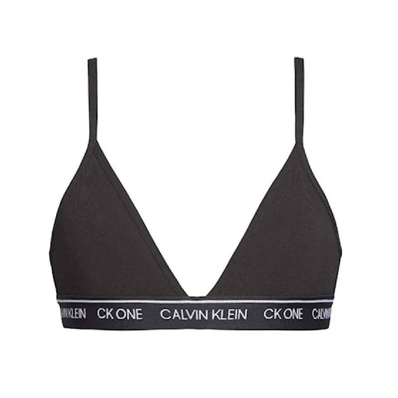 Weekend Deals to Make You Smile Calvin Klein Unlined Triangle Black Bralette