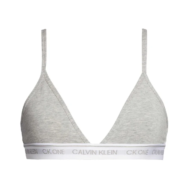 Weekend-Only Price Drops Calvin Klein Unlined Triangle Grey Bralette
