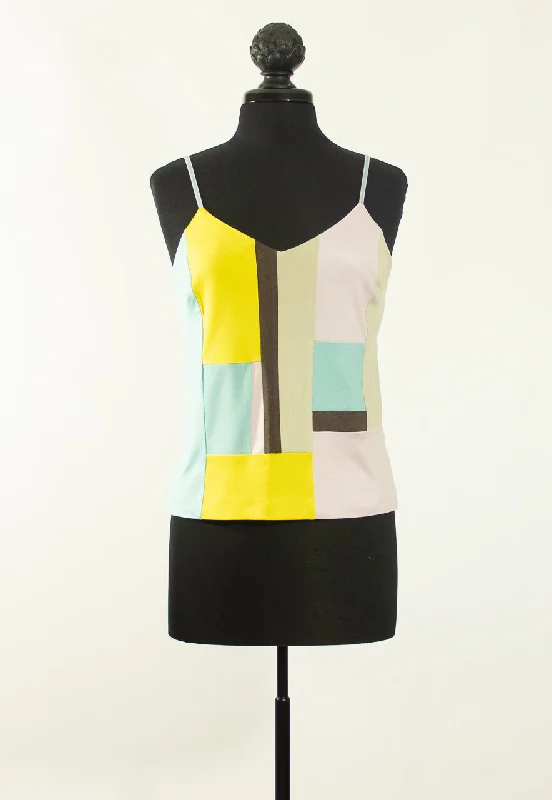Weekend Deals That Sizzle Small Patchwork Silk Jersey Camisole