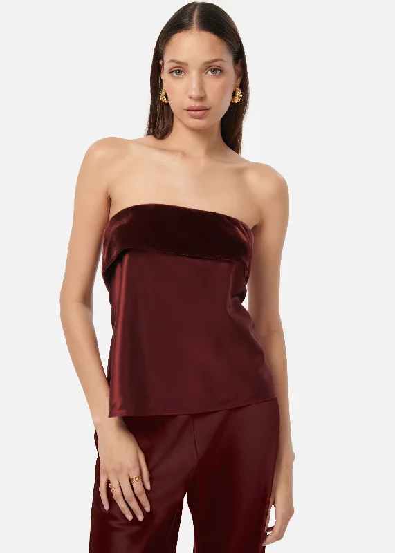 Weekend Savings Delight Diona Strapless Camisole Syrah
