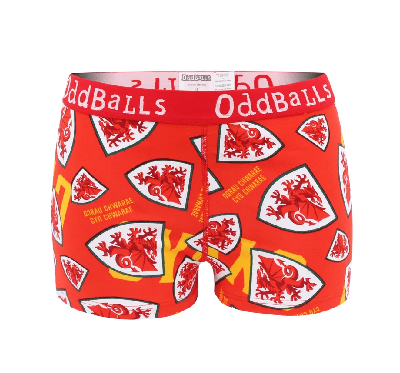 YEAR-End Sale FA Wales Red - Ladies Boxers