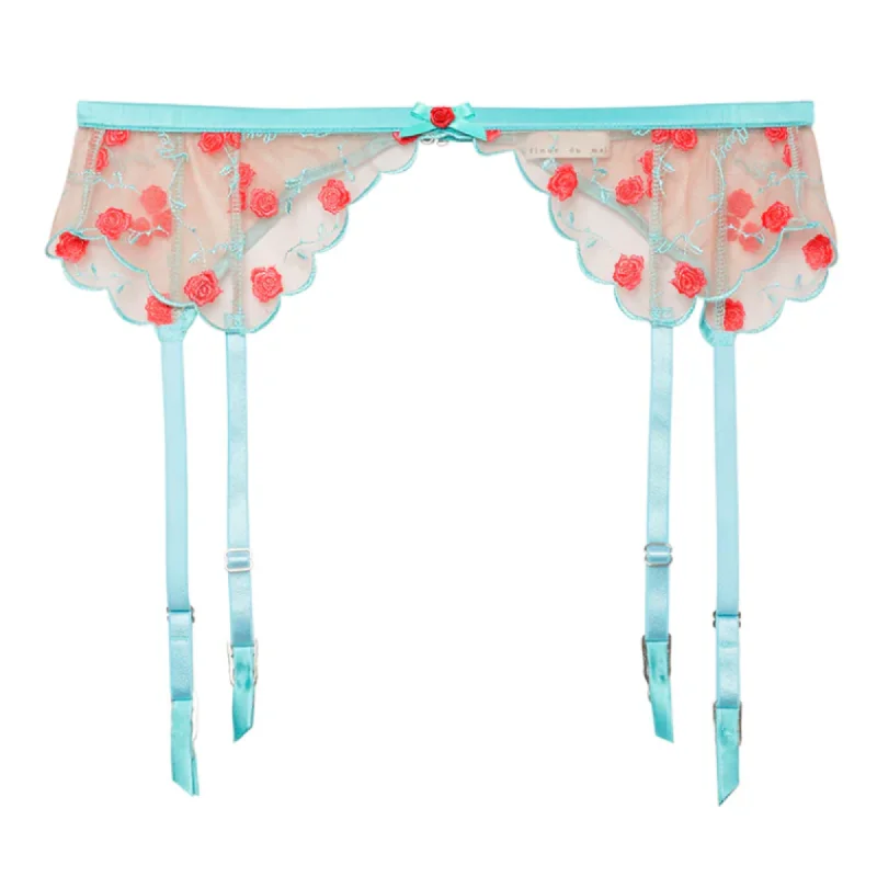 New Arrival Fleur du Mal Roses and Vines Garter