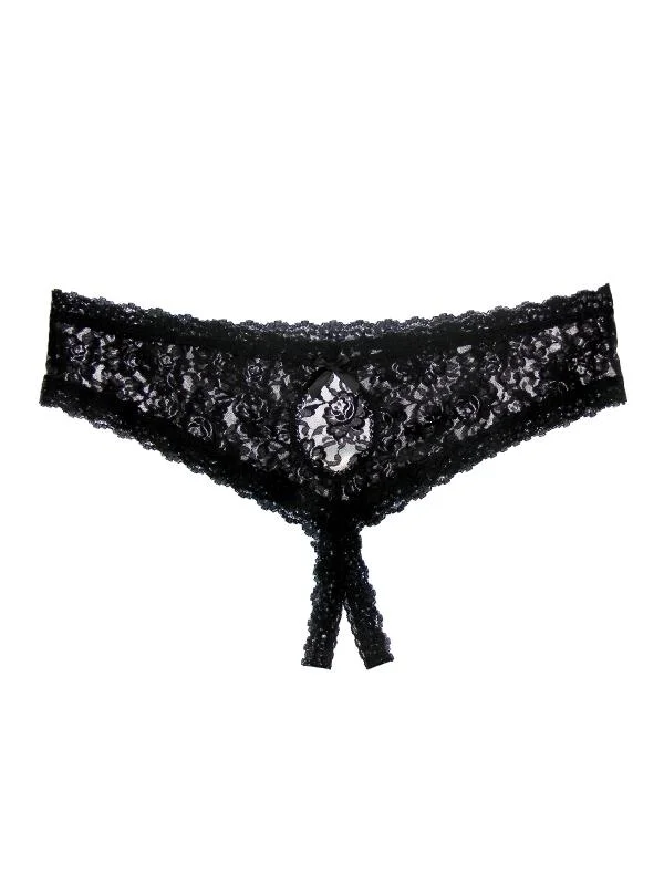 Extra Savings Plus Size Cheeky Bikini Crotchless Panties