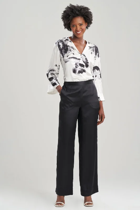 Key Essentials Silk Wide Leg Pants