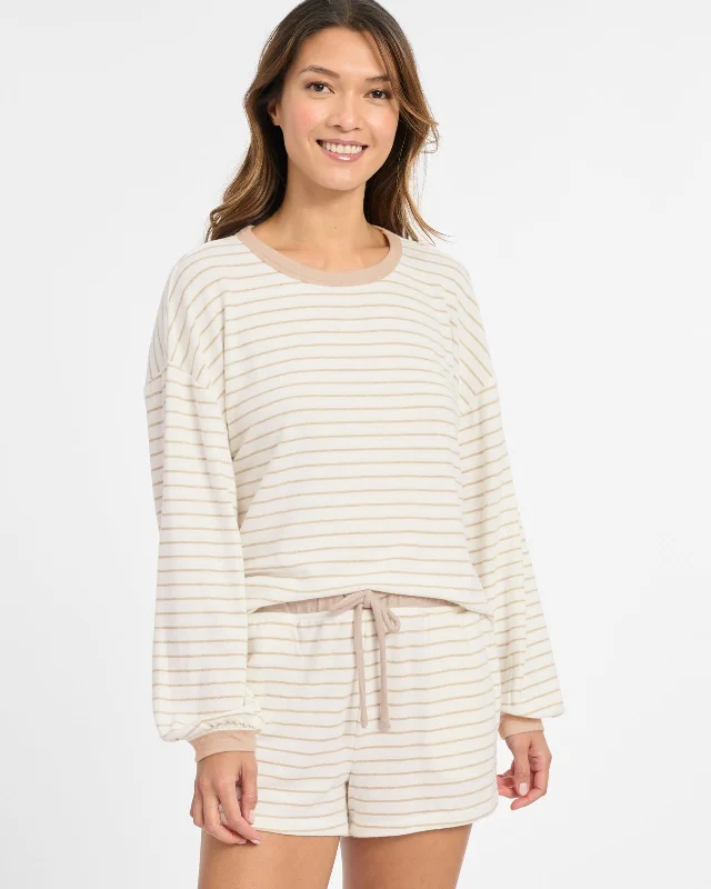 Ivory Tan Stripe