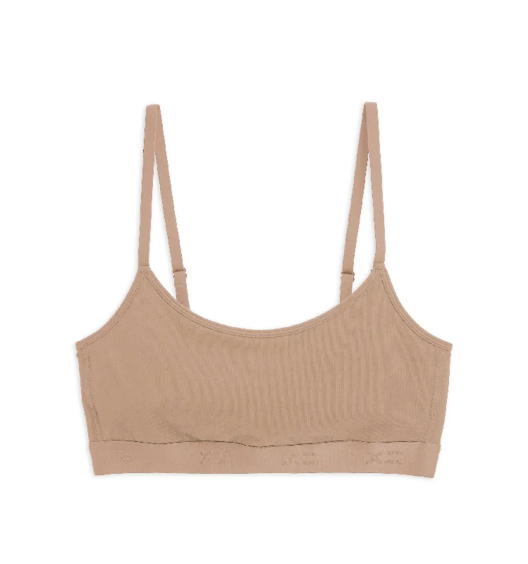 Price Buster Low Cut Soft Bra - Chai