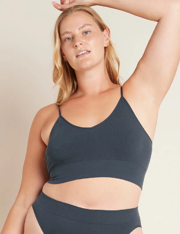 Overstock LYOLYTE® Ribbed Low Back Bra - Storm