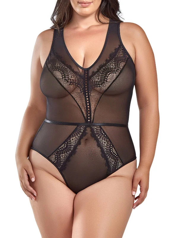Discount Extravaganza Women's Madison Plus Size Teddy Lingerie