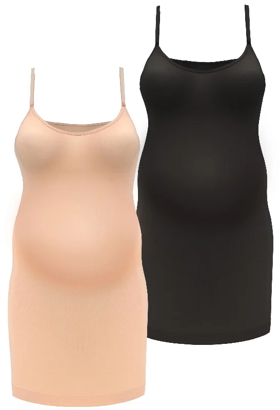 Don't Miss Out Maternity Ultra Light Shaping Cami Slip - 2 Pack