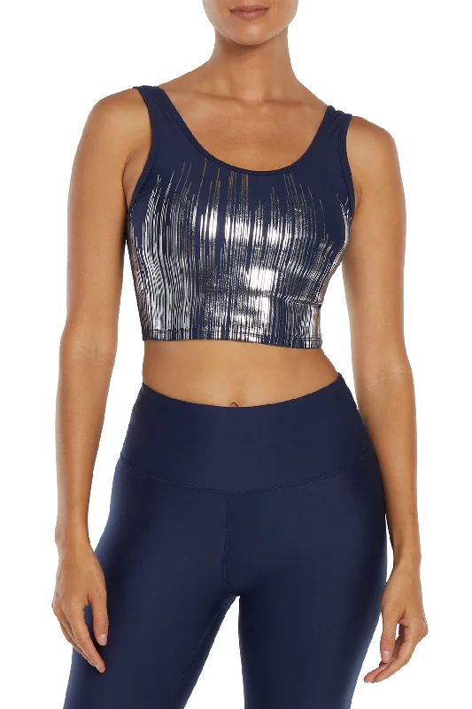 Seasonal Clearance Marley Long Sports Bra - Naval Academy