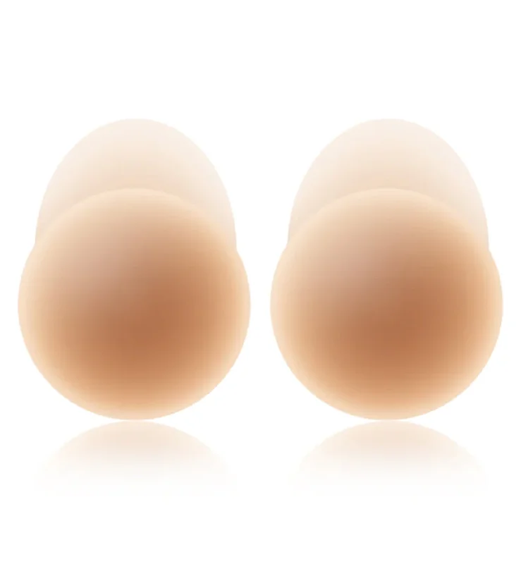 Doorbuster Deal NOOD No-Show Extra Lift Adhesive Reusable Lifting Nipple Covers (4.75 inch) - Soft Tan / No. 5