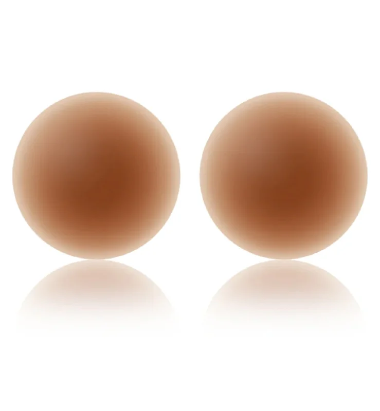 Super Savings NOOD No-Show Round Adhesive Reusable Nipple Covers (3 inch) - Bronze / No. 7 Super Savings NOOD No-Show Round Adhesive Reusable Nipple Covers (3 inch) - Bronze / No. 7