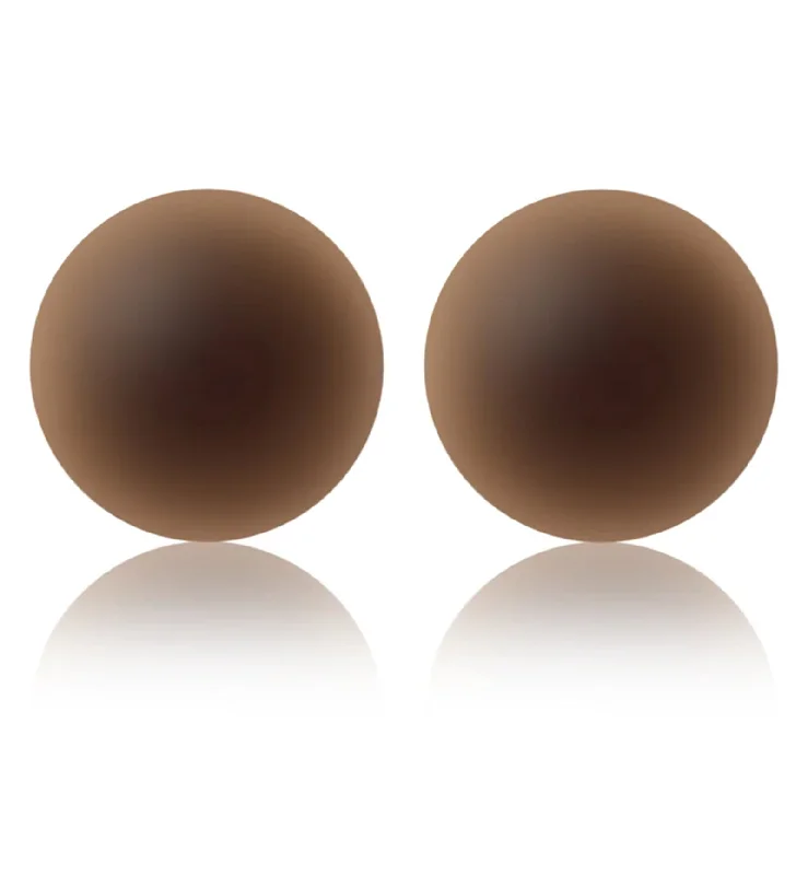 Don’t Miss Out NOOD No-Show Round Adhesive Reusable Nipple Covers (4 inch) - Coffee / No. 9 Don’t Miss Out NOOD No-Show Round Adhesive Reusable Nipple Covers (4 inch) - Coffee / No. 9