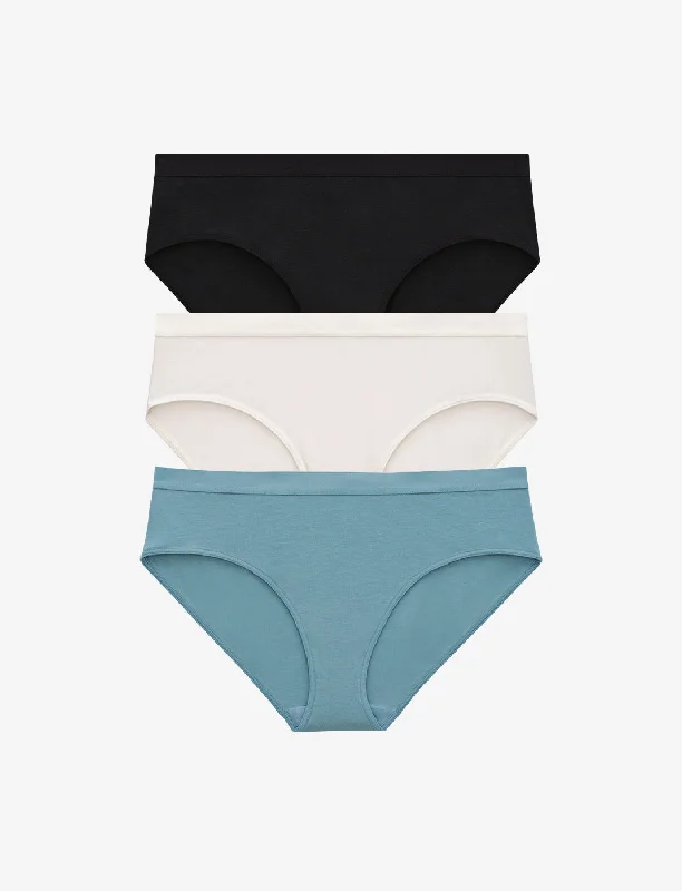 Weekend Offers That Shine Organic Cloud Cotton Hipster 3 Pack Box