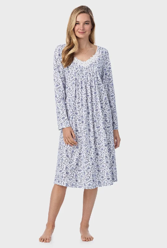 Petite Floral Cotton Waltz Nightgown