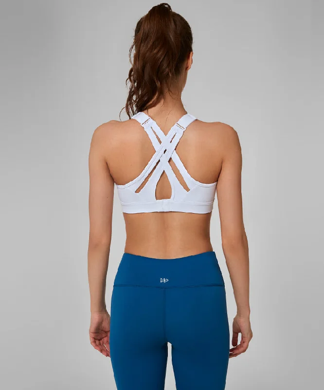 Great Bargain Power Adjustable Criss Cross Padded Running Bra | Women's High Support Sports Bra