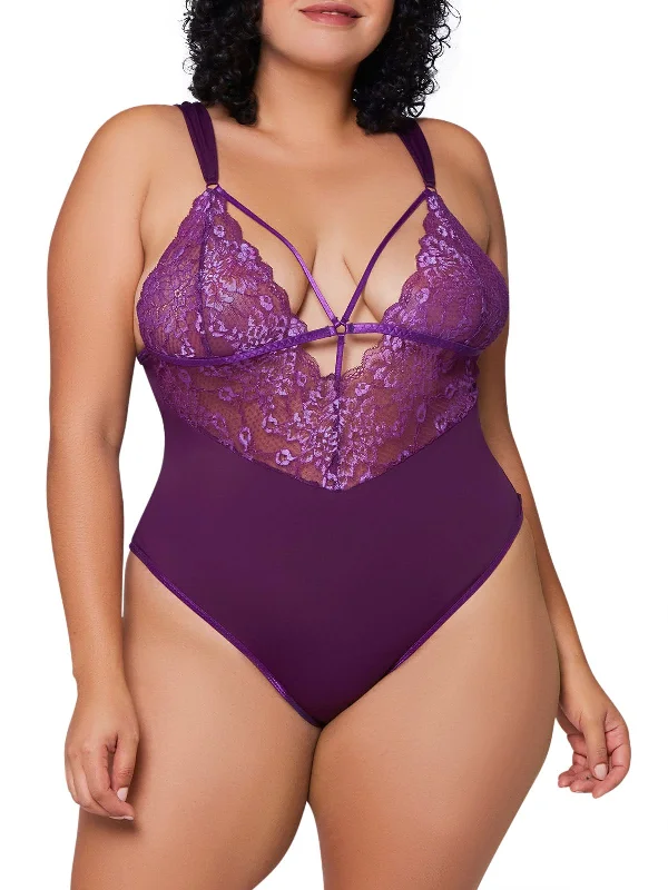 Super Deal Women's Primrose Plus Size Teddy