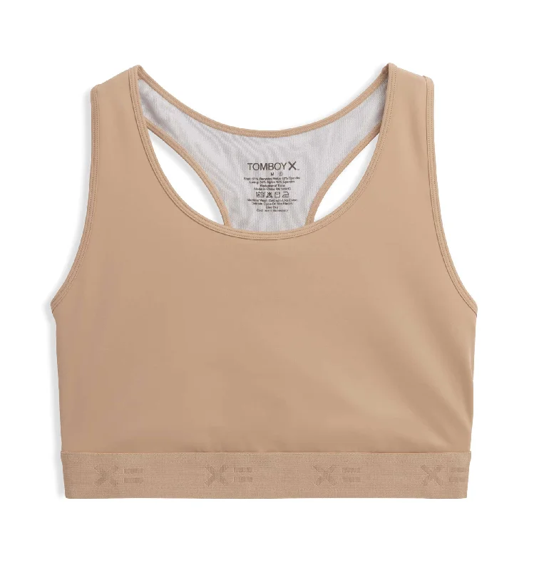 One-DAY Sale Racerback Compression Top - Chai