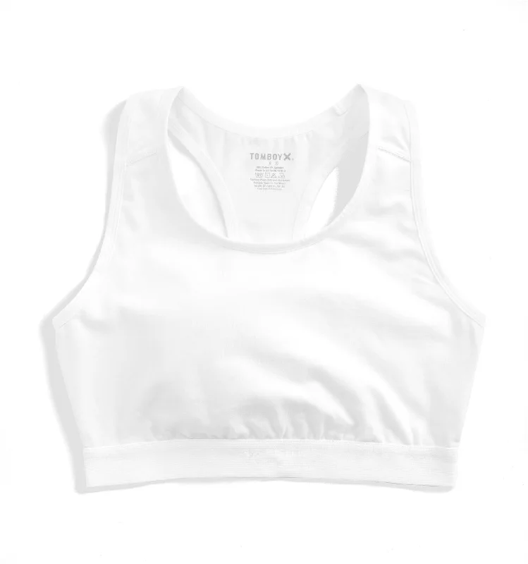 Deal Mania Racerback Soft Bra - X= White