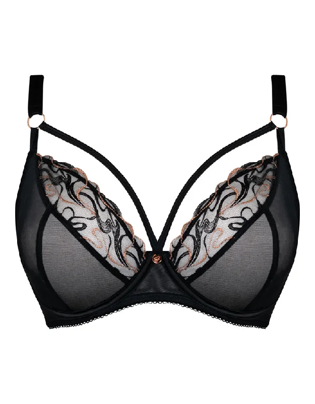 Mega Deal Scantilly Fascinate Plunge Bra Black