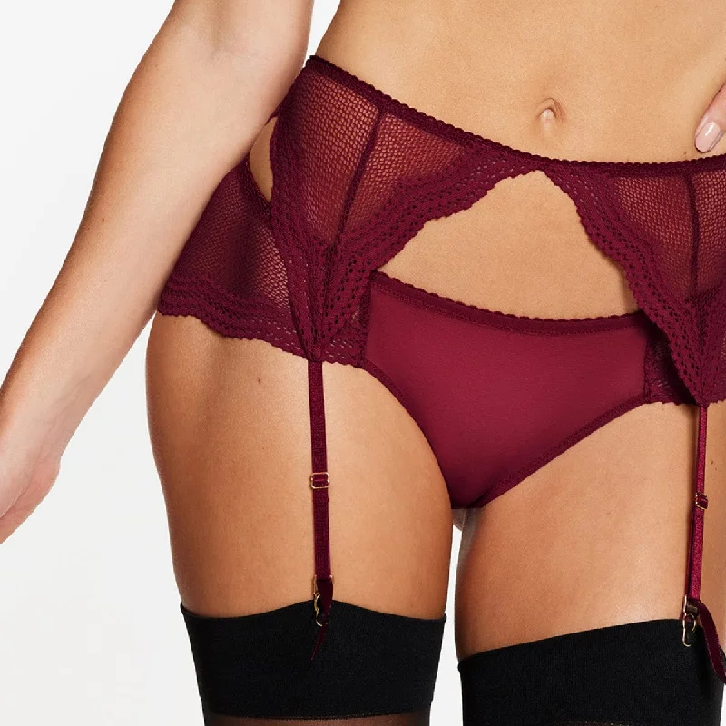 Overstock Sale Signature Lace Garter Black Cherry