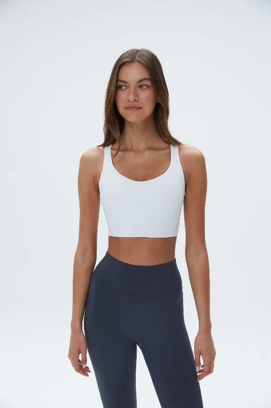 Steals and Deals Ultimate Cross Back Bra - White