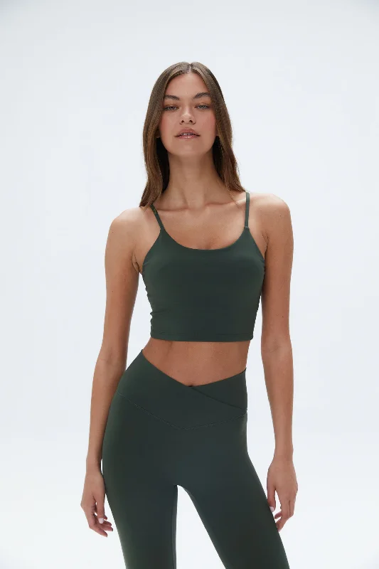 Deal Dash Ultimate Tank Bra - Dark Olive
