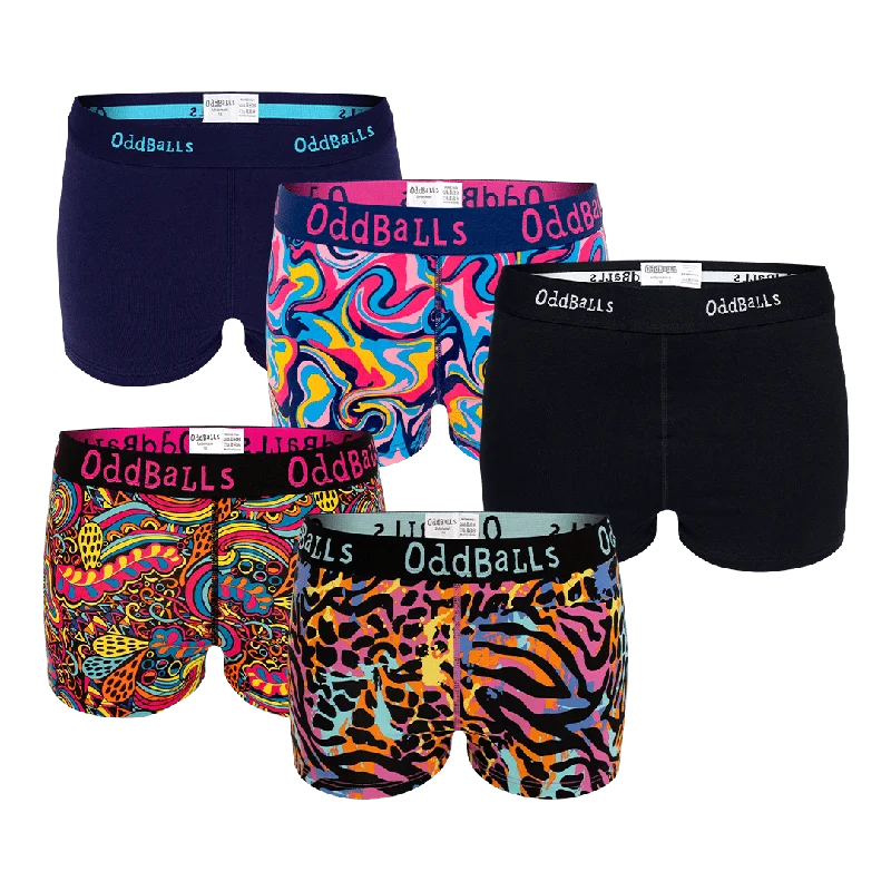 Shop and Save Weekday Bundle - Ladies Boxers 5 Pack Bundle