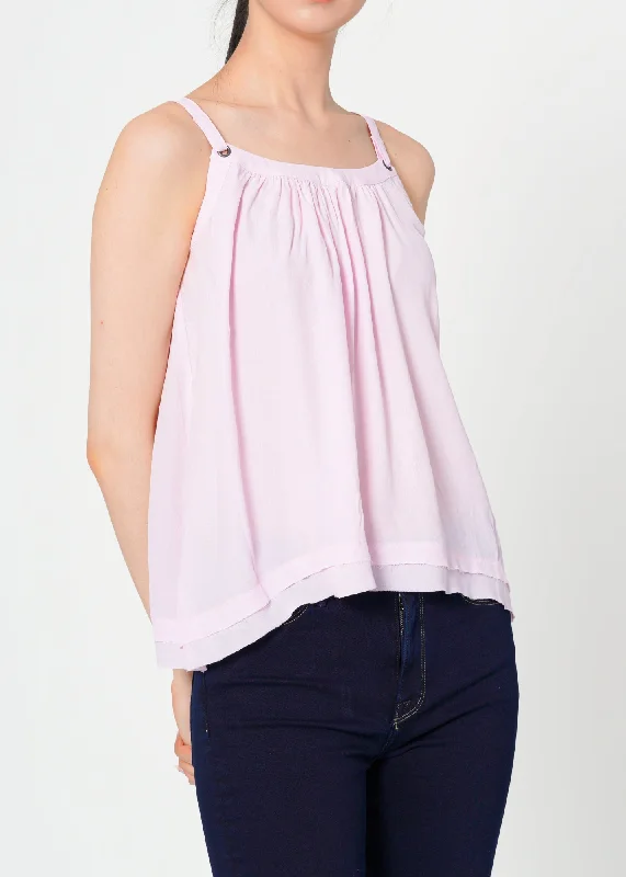 Weekend Bargains to Cherish Women's Pleated Tank Top