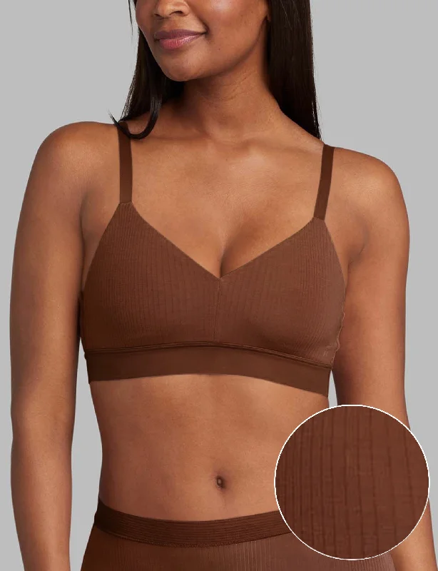 Price Reduction Second Skin Luxe Rib Triangle Bralette