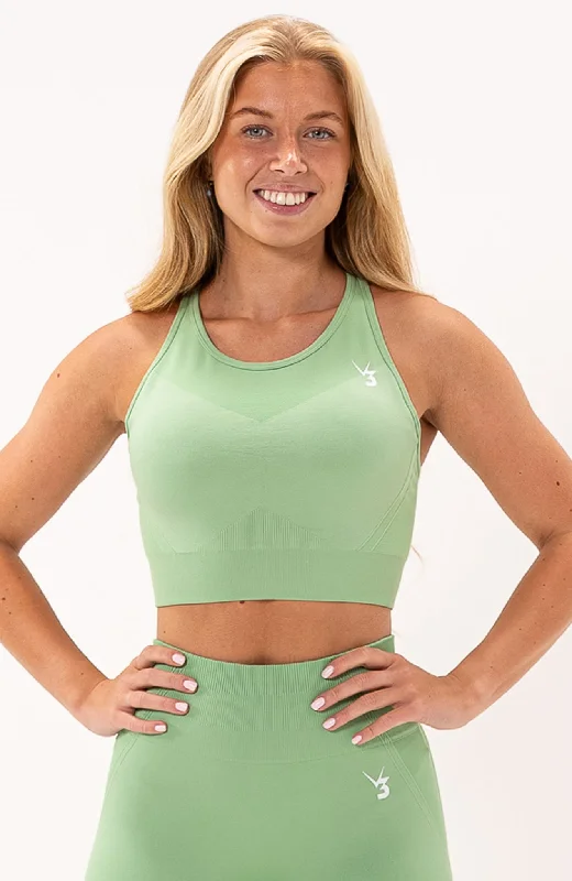 One-DAY Sale Tempo Seamless Sports Bra - Mint