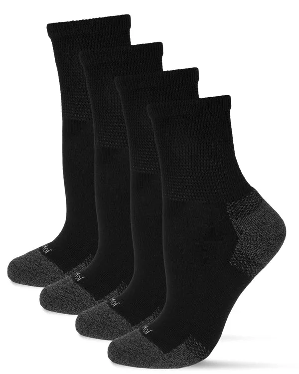 Diabetic Cushioned Quarter Ankle Socks by Me Moí - 2 Pairs