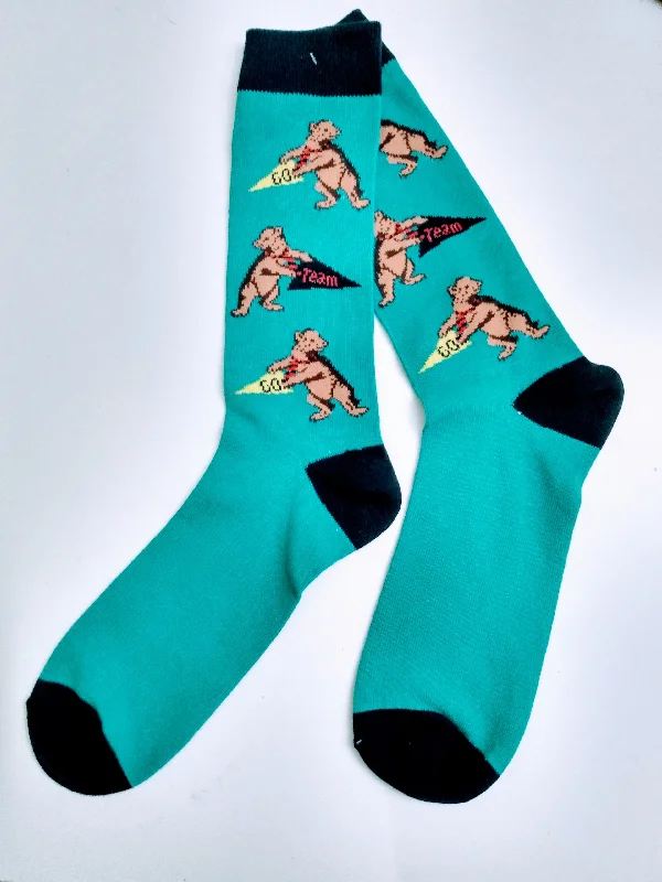 Go Team Go Animal Crew Socks