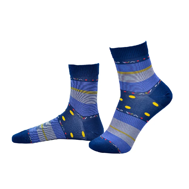 Blue Horizon Stripes - Ankle Socks Bamboo Socks