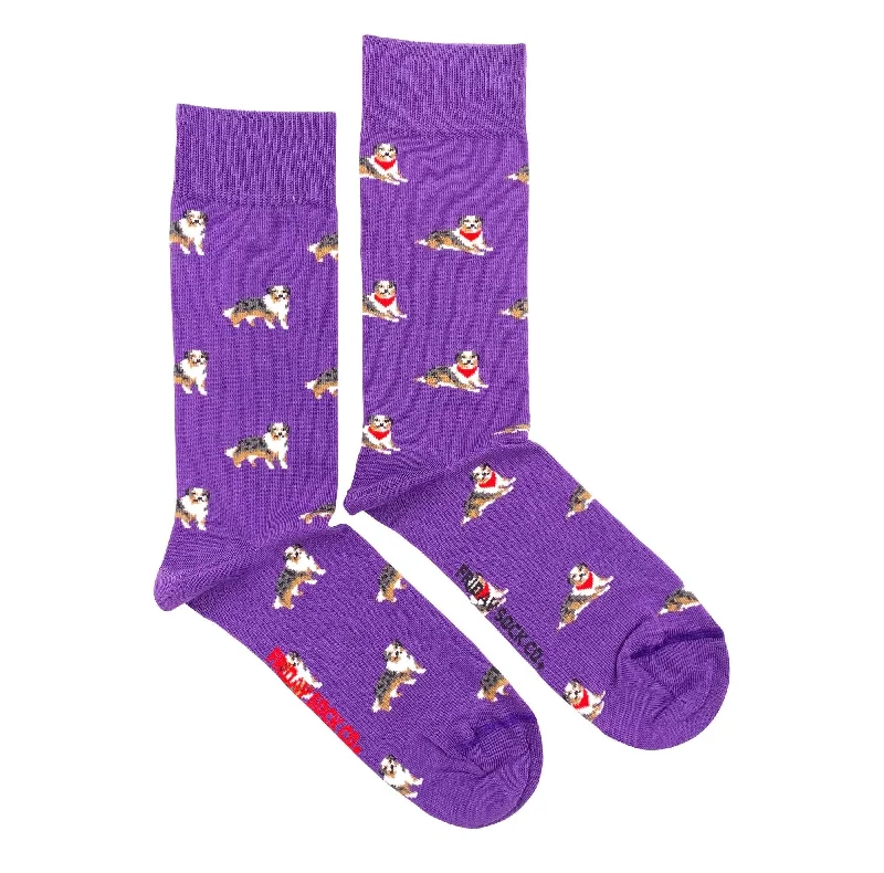 Australian Shepherd Mismatched Socks M