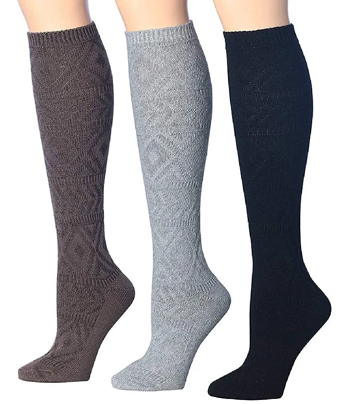 Copy of Tipi Toe Women's 3-Pairs Winter Warm Knee High / Over The Knee With Buttons Cotton-Blend Boot Socks