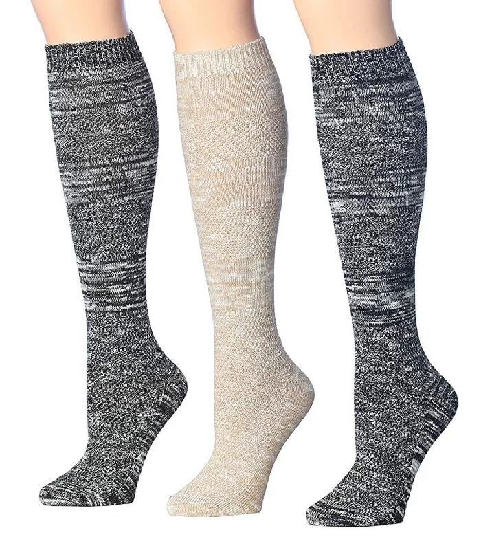 Copy of Tipi Toe Women's 3-Pairs Winter Warm Knee High / Over The Knee With Buttons Cotton-Blend Boot Socks