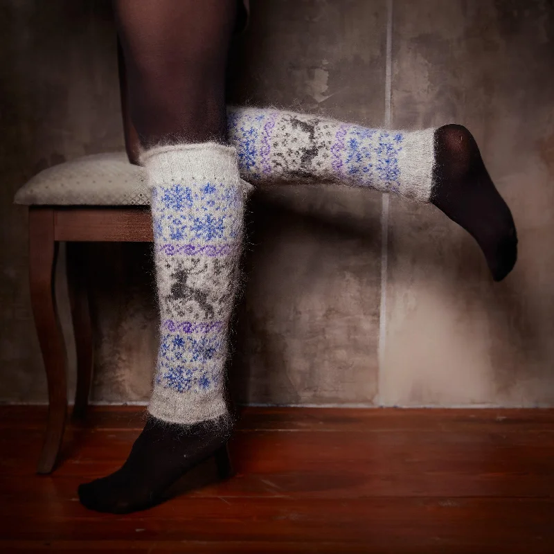 Women's Crystal Dream Goat Wool Leg Warmers